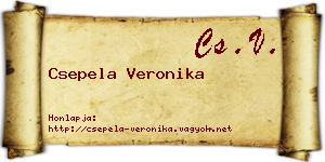 Csepela Veronika névjegykártya